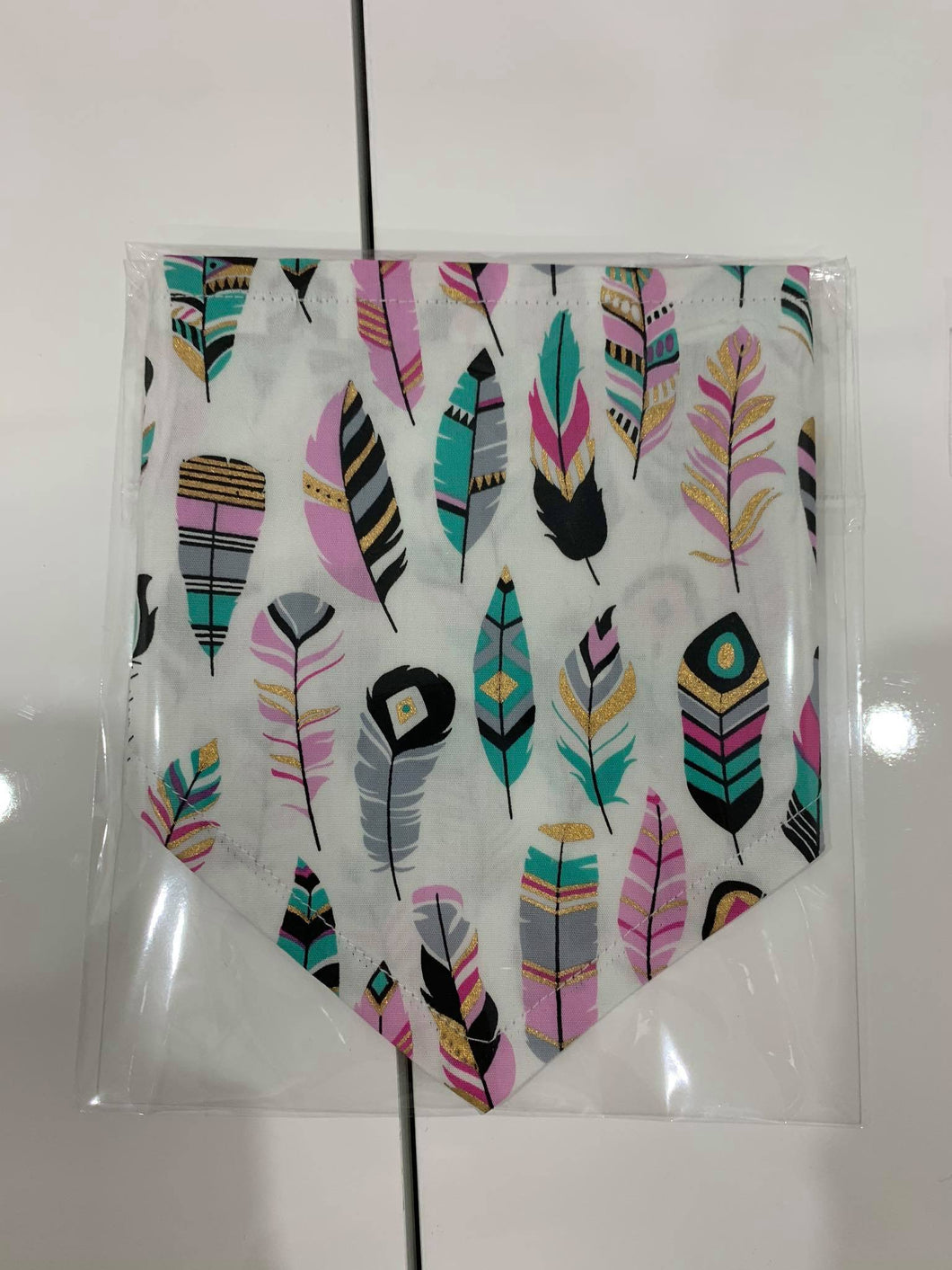 Small Feather Dog Bandanna