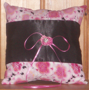 Wedding Ring Bearer Pillow - Floral
