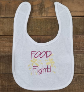 Food Fight Bib (White)