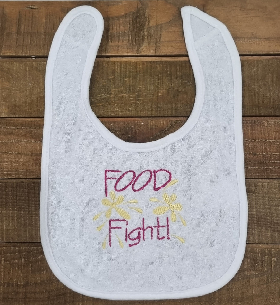 Food Fight Bib (White)
