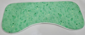 Burp Cloths - Green Dots