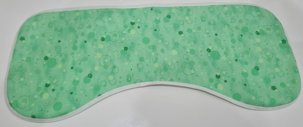 Burp Cloths - Green Dots