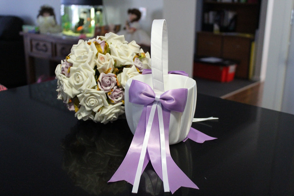 Flower Girl Basket - Light Purple