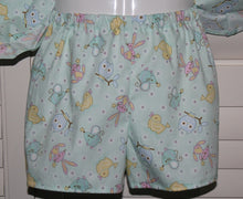 Load image into Gallery viewer, Mint Owl/Bunny/Mouse/Duck Top and Shorts
