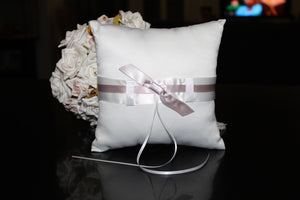 Wedding Ring Bearer Pillow - Light Brown