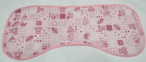 Burp Cloths - Pink Bears