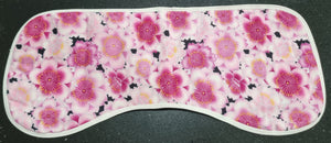 Burp Cloths - Pink Flowers
